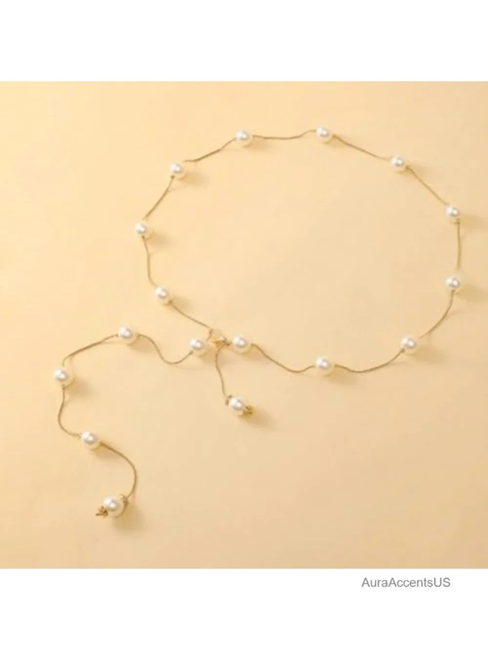 Pearl Flower Waist Chain Belt Body Jewelry Women Gold Chain Belt